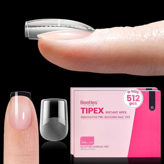 Beetles-Tipex-Gel-Nail-Tips-Squoval-Short-512Pcs Beetles-Tipex-Gel-Nail-Tips-Squoval-Short-512Pcs
