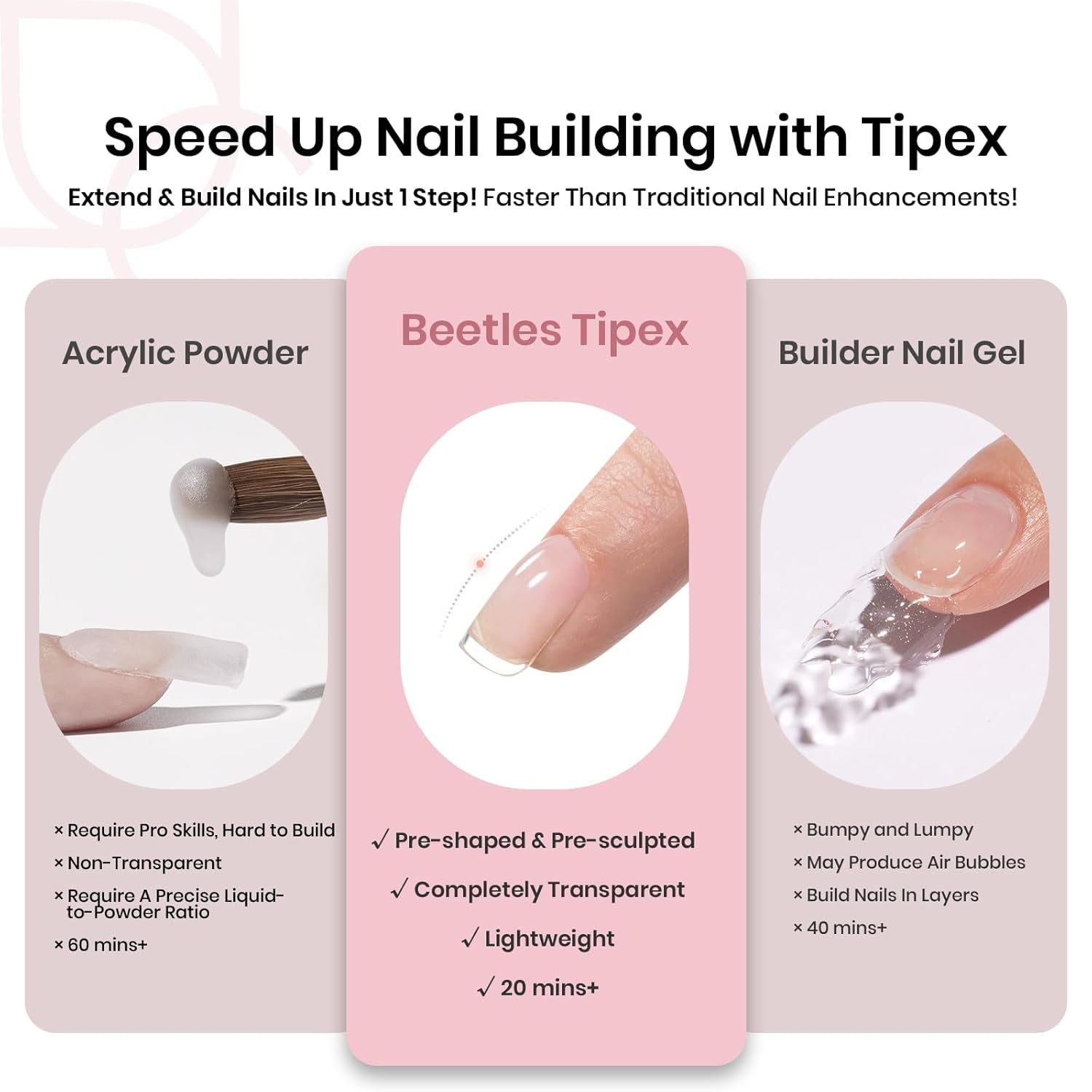 Beetles-Tipex-Gel-Nail-Tips-Squoval-Short-512Pcs Beetles-Tipex-Gel-Nail-Tips-Squoval-Short-512Pcs